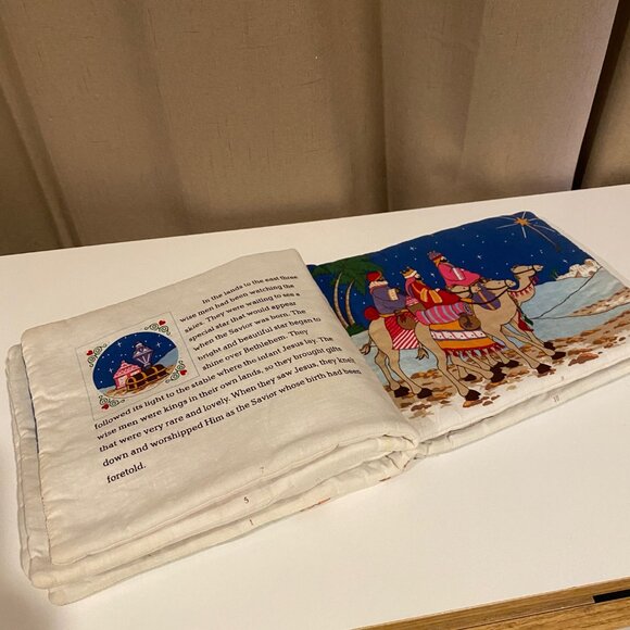 Follow The Star Fabric Soft Book Child’s Story of the First Christmas 8"x9.5" - Picture 4 of 5